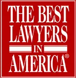Red square logo with white text reading "The Best Lawyers in America.